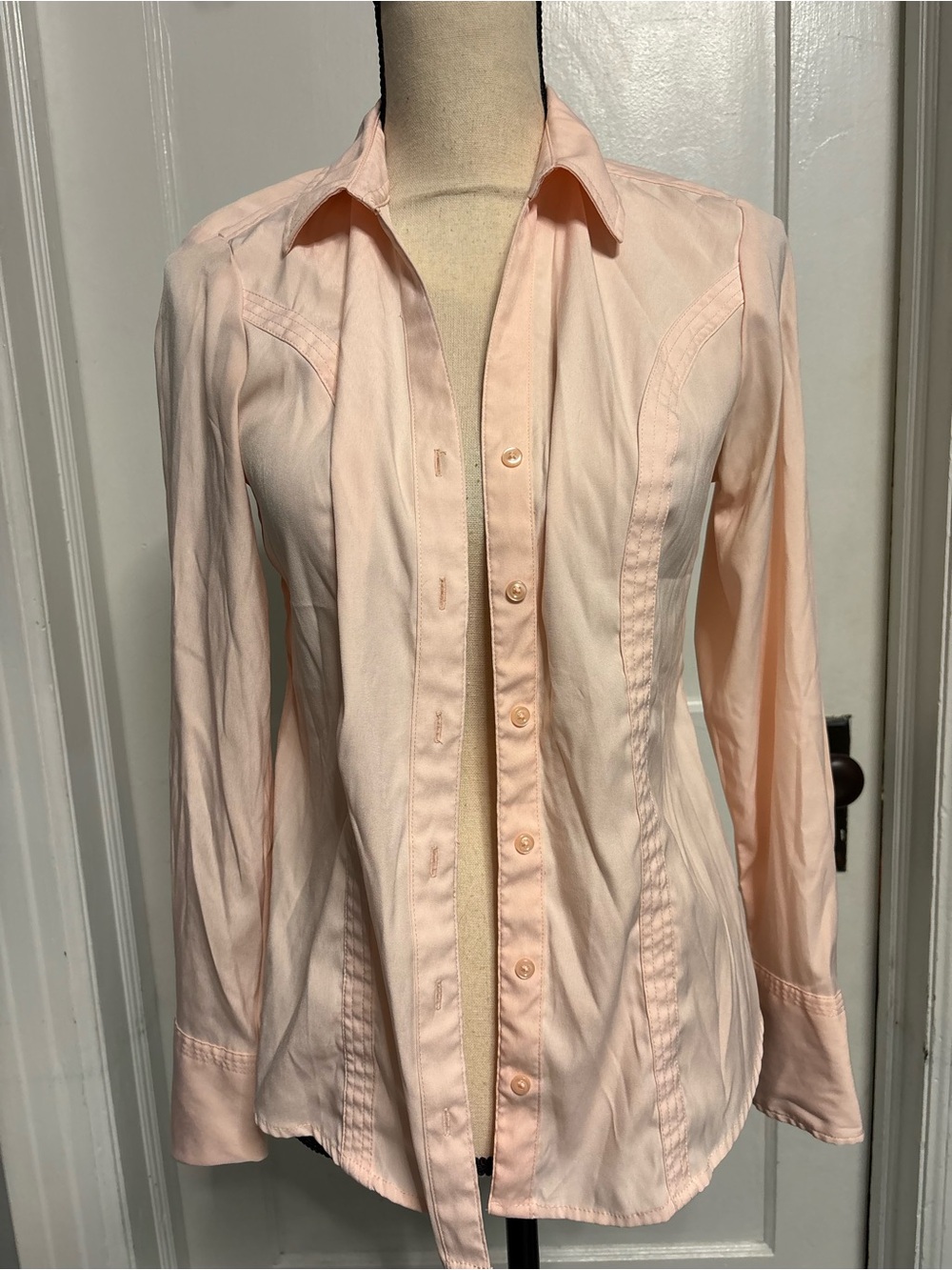 Cato Women's Light Pink Button-Down Shirt